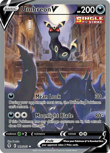 Image for Umbreon V (Alternate Full Art) (189/203) (SWSH07: Evolving Skies) - Pokemon