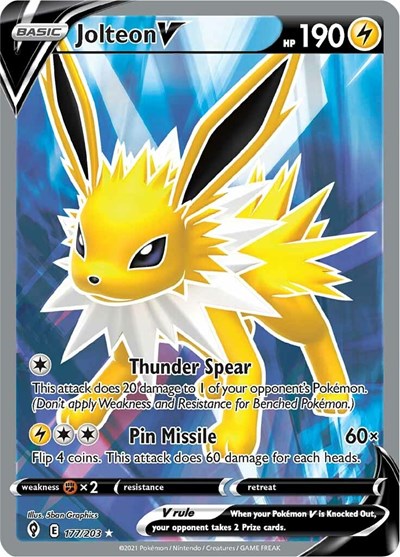 Jolteon V (Full Art) - 177/203