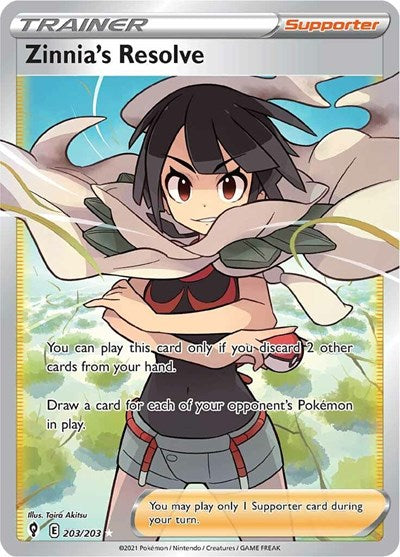 Zinnia's Resolve (Full Art) - 203/203