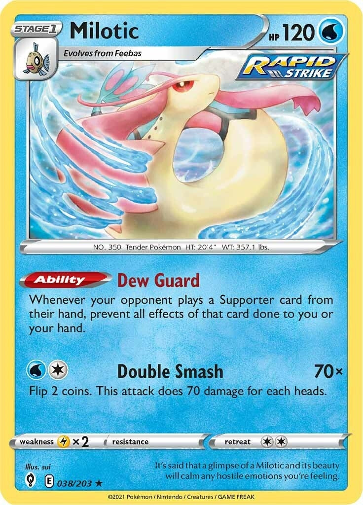 Milotic (038/203) (SWSH07: Evolving Skies)