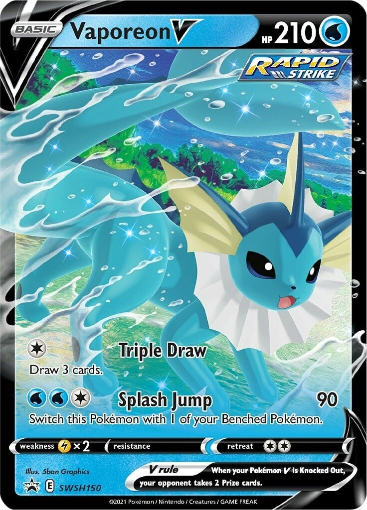 Image for Vaporeon V - SWSH150 (SWSH150) (SWSD) - Pokemon