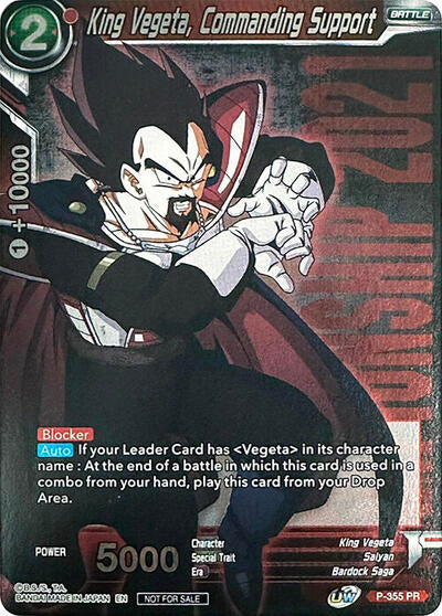 P-355  - King Vegeta, Commanding Support (Championship Pack 2021 Vol.3)