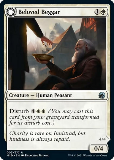Image for Beloved Beggar (3) (MID) - Magic: The Gathering