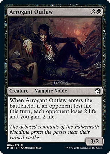 Image for Arrogant Outlaw (84) (MID) - Magic: The Gathering
