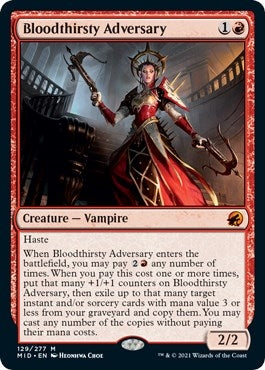 Image for Bloodthirsty Adversary (129) (MID) - Magic: The Gathering
