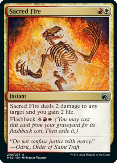 Image for Sacred Fire (239) (MID) - Magic: The Gathering