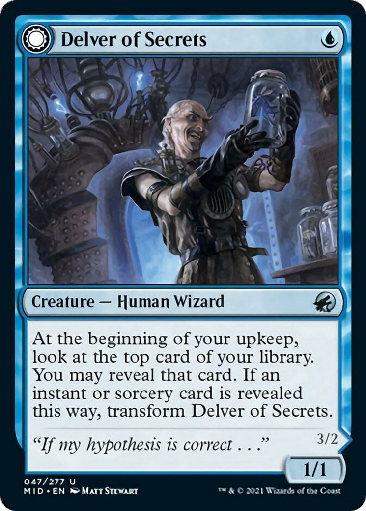 Image for Delver of Secrets (47) (MID) - Magic: The Gathering