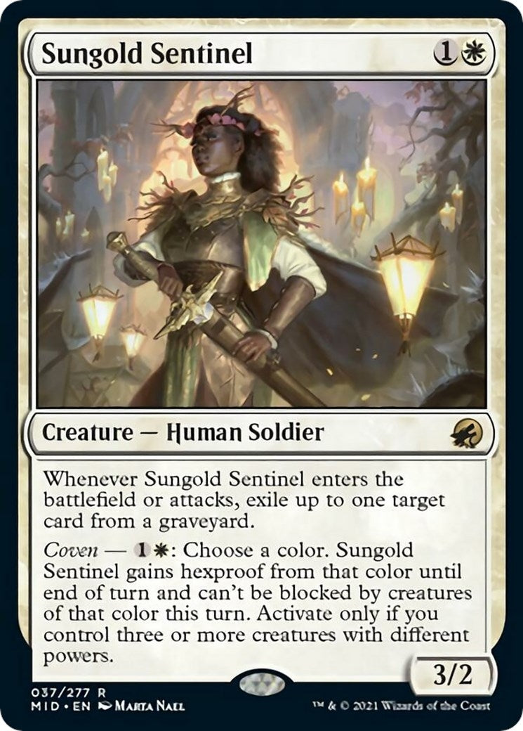 Image for Sungold Sentinel (37) (MID) - Magic: The Gathering
