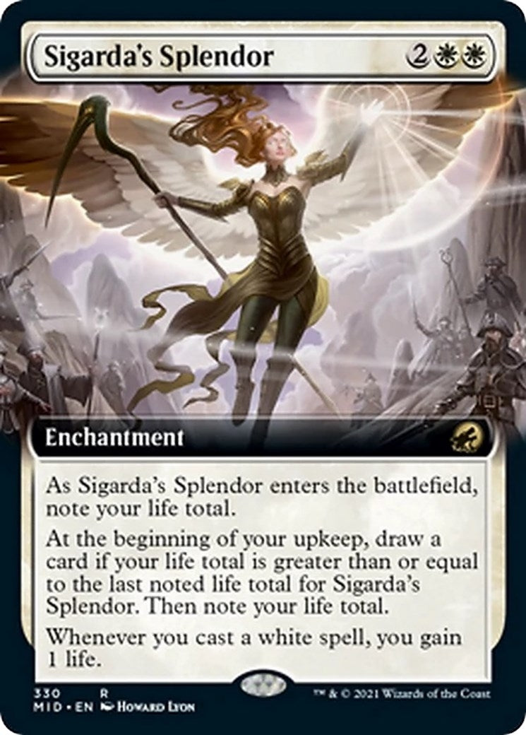 Image for Sigarda's Splendor (Extended Art) (330) (MID) - Magic: The Gathering