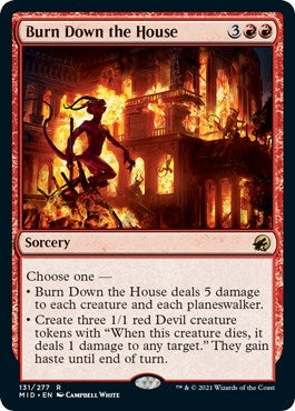 Image for Burn Down the House (131) (Innistrad: Midnight Hunt) (MID) - Magic: The Gathering