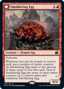Image for Smoldering Egg (159) (Innistrad: Midnight Hunt) (MID) - Magic: The Gathering