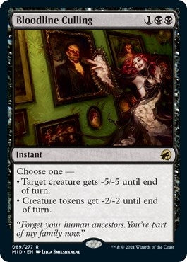 Image for Bloodline Culling (89) (MID) - Magic: The Gathering