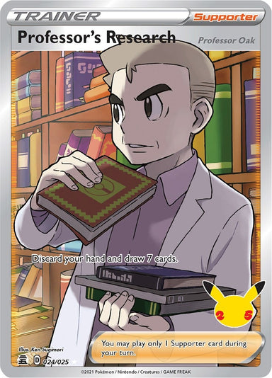 Image for Professor's Research (Full Art) (024/025) (Celebrations) - Pokemon