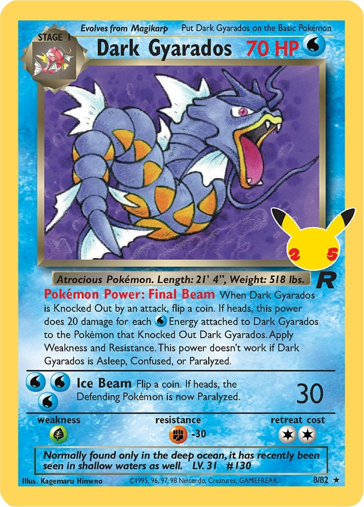 Image for Dark Gyarados (8/82) - Pokemon