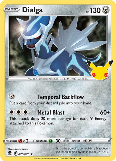 Image for Dialga (020/025) (Celebrations) (CLB) - Pokemon