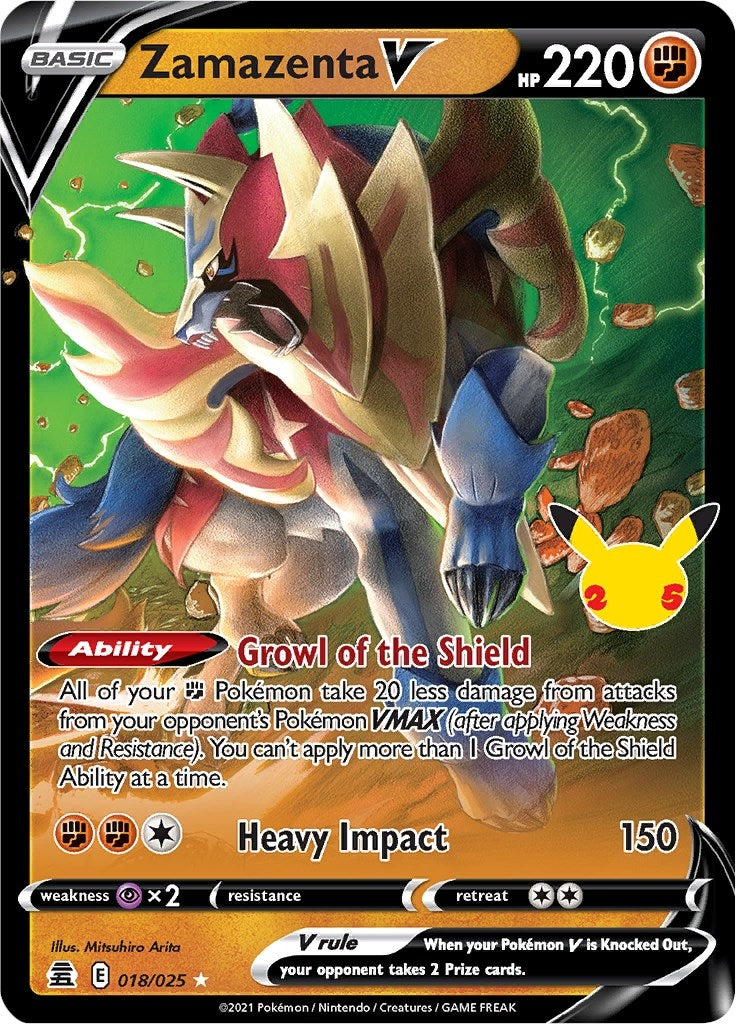 Image for Zamazenta V (018/025) - Pokemon