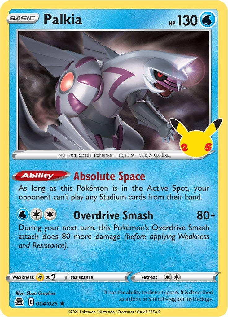 Image for Palkia (004/025) (Celebrations) (CLB) - Pokemon