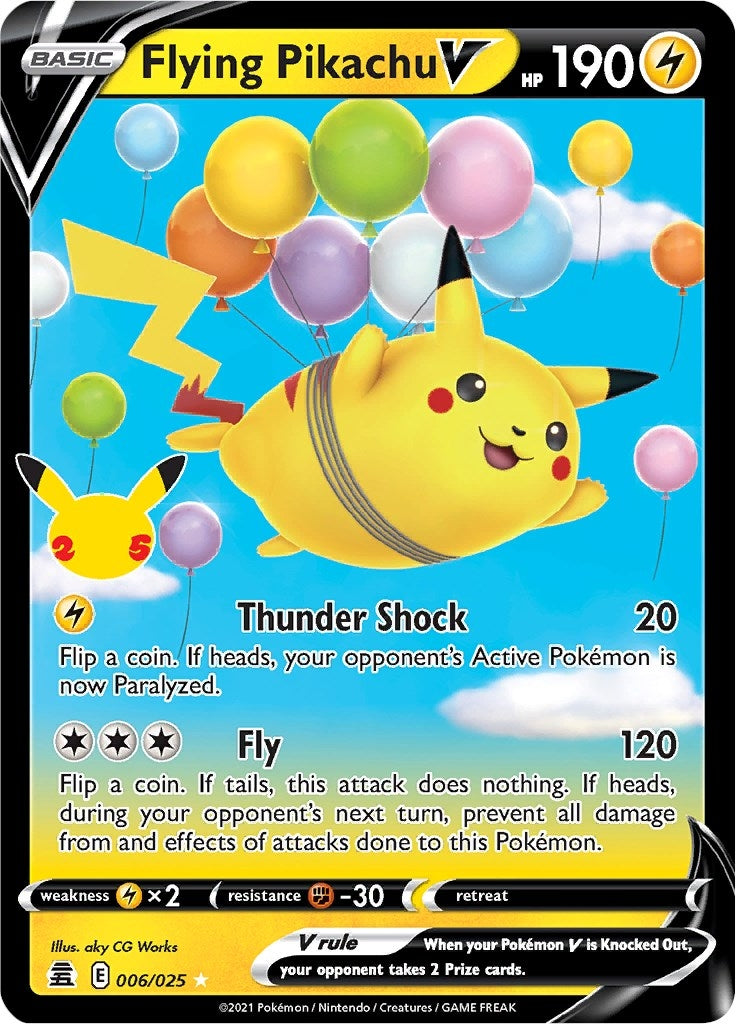 Image for Flying Pikachu V (006/025) - Pokemon