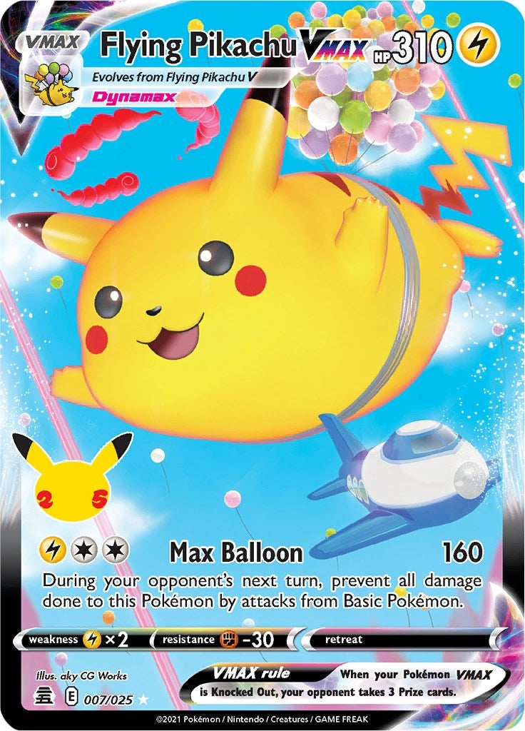 Image for Flying Pikachu VMAX (007/025) - Pokemon