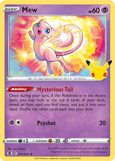 Image for Mew (011/025) - Pokemon
