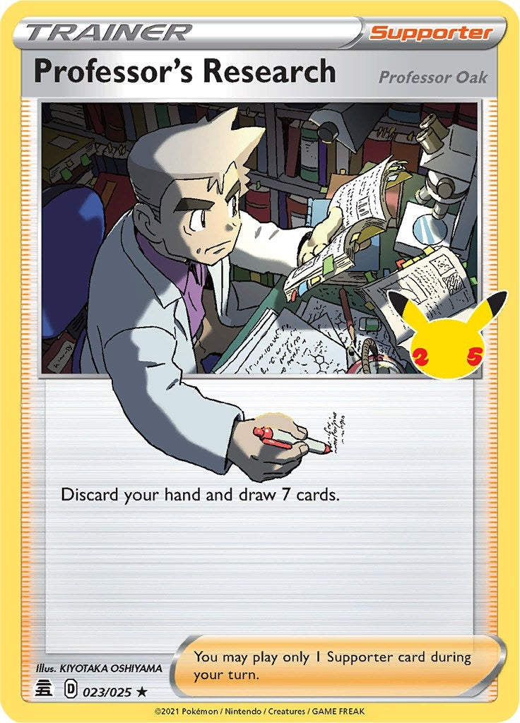 Image for Professor's Research [Professor Oak] (023/025) (Celebrations) (CLB) - Pokemon