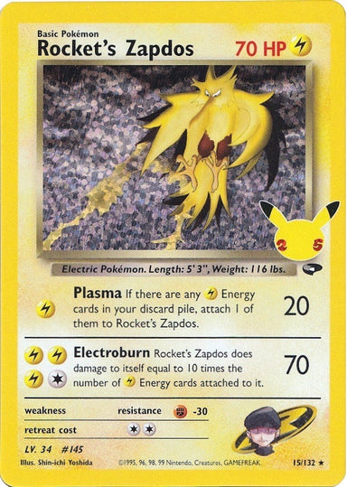 Image for Rocket's Zapdos (15/132) - Pokemon