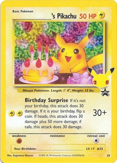 Image for ______'s Pikachu (24/53) - Pokemon