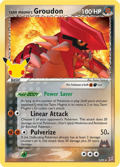 Image for Team Magma's Groudon (9/95) - Pokemon