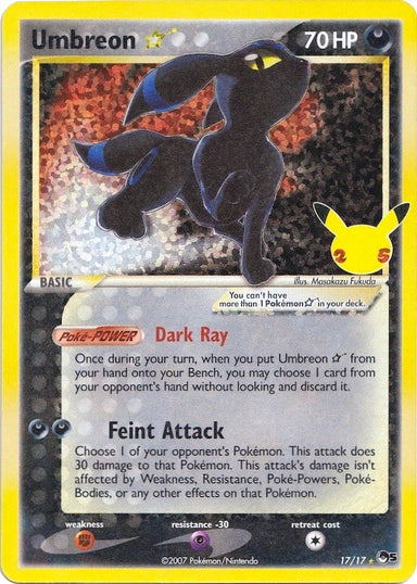Image for Umbreon Star (17/17) - Pokemon