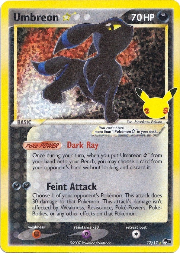 Image for Umbreon Star (17/17) - Pokemon