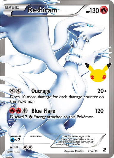 Image for Reshiram (113/114) - Pokemon