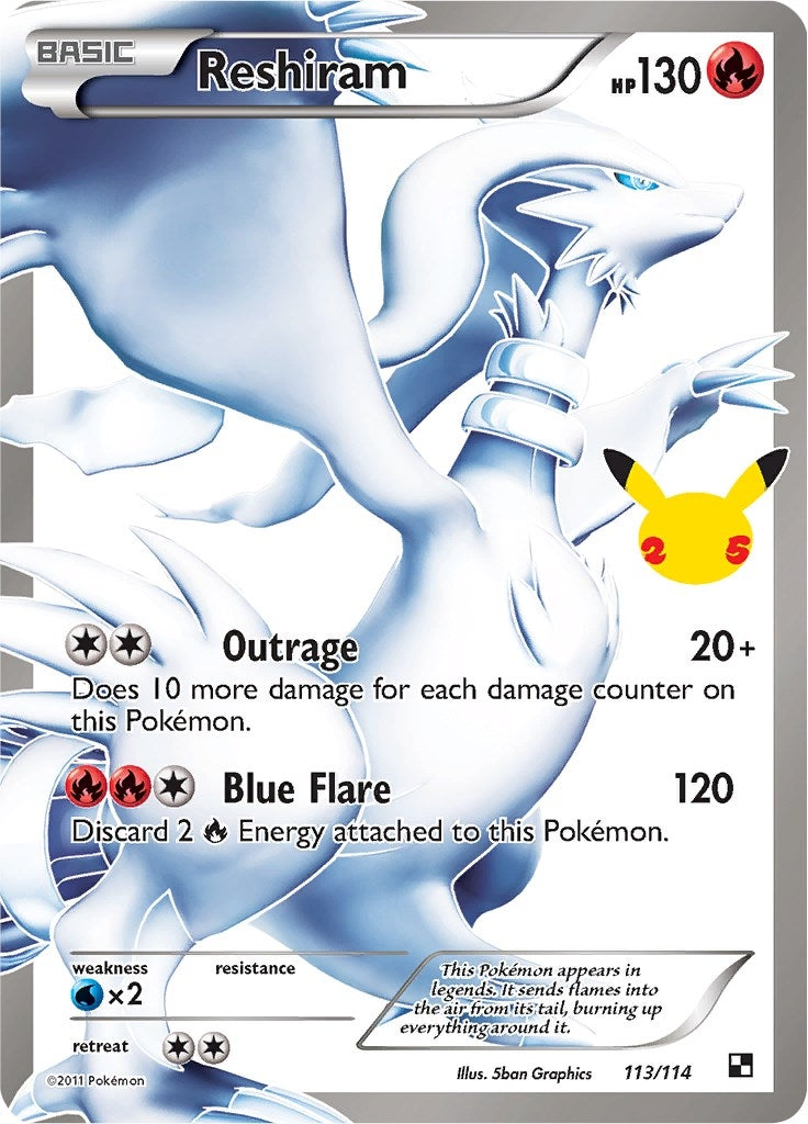 Image for Reshiram (113/114) - Pokemon