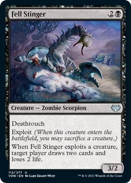 Image for Fell Stinger (112) (Innistrad: Crimson Vow) (VOW) - Magic: The Gathering