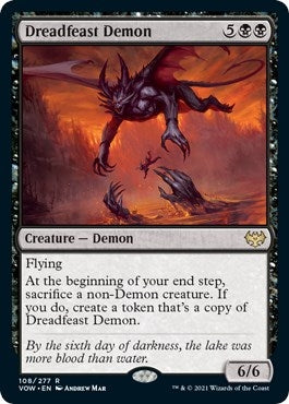 Image for Dreadfeast Demon (108) (Innistrad: Crimson Vow) (VOW) - Magic: The Gathering