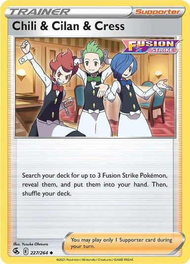 Image for Chili & Cilan & Cress (227/264) - Pokemon