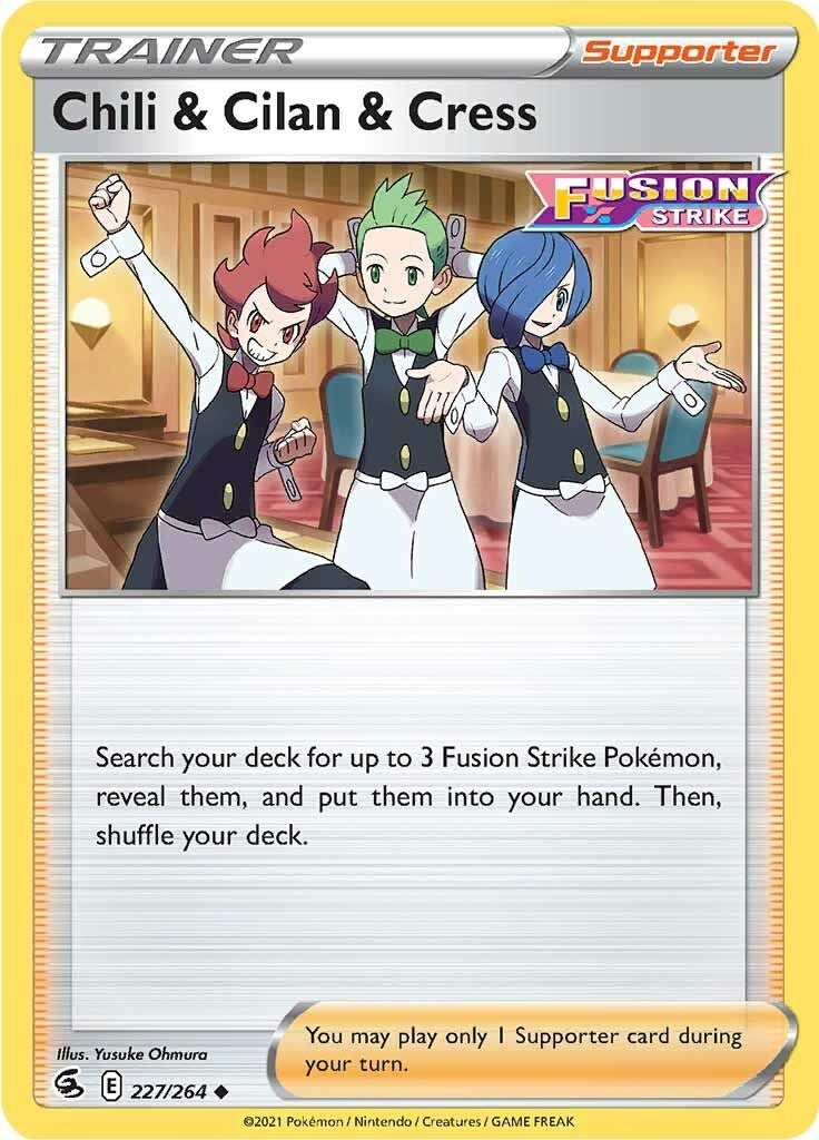 Image for Chili & Cilan & Cress (227/264) - Pokemon
