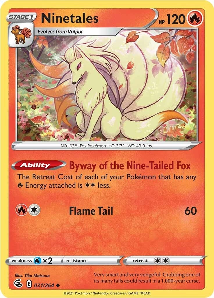 Image for Ninetales (31) (031/264) - Pokemon