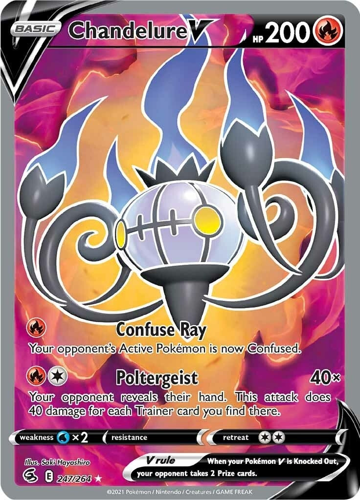Image for Chandelure V (Full Art) (247/264) - Pokemon