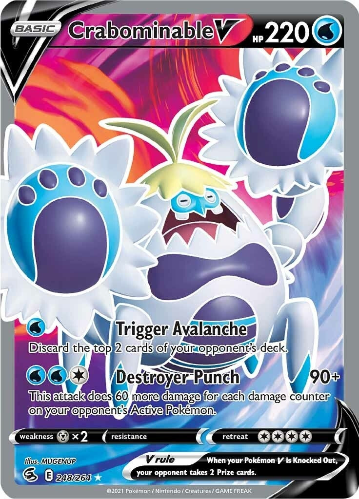 Image for Crabominable V (Full Art) (248/264) - Pokemon