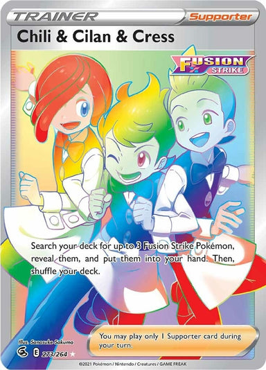Image for Chili & Cilan & Cress (Secret) (273/264) - Pokemon