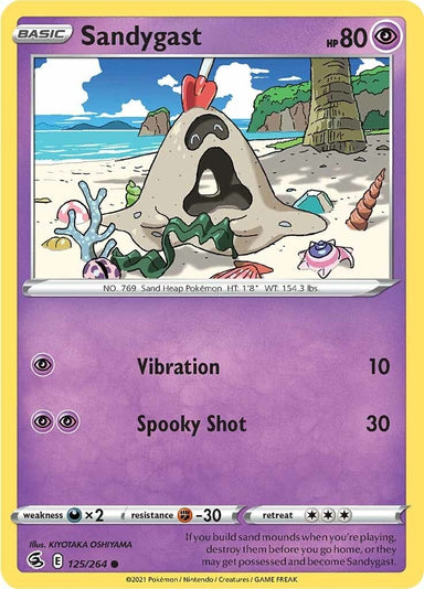 Image for Sandygast (125/264) - Pokemon