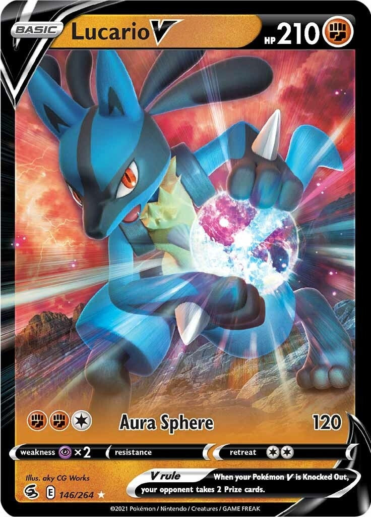 Image for Lucario V (146/264) - Pokemon