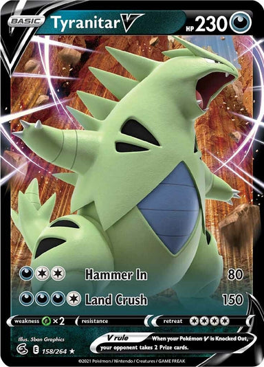 Image for Tyranitar V (158/264) - Pokemon