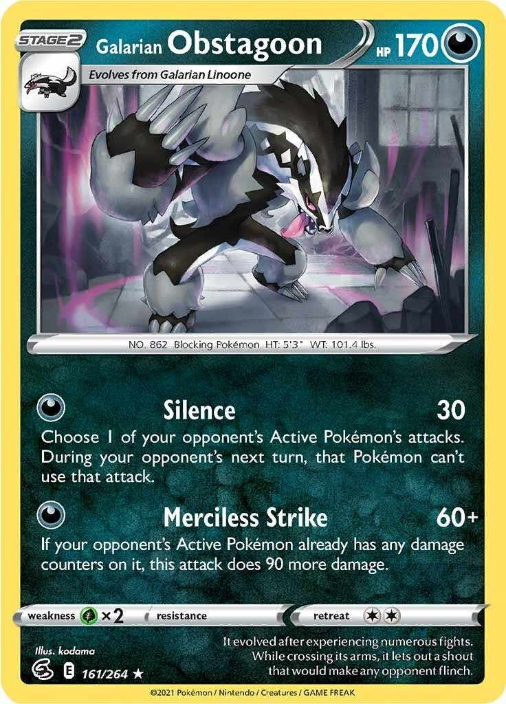 Image for Galarian Obstagoon (161/264) - Pokemon