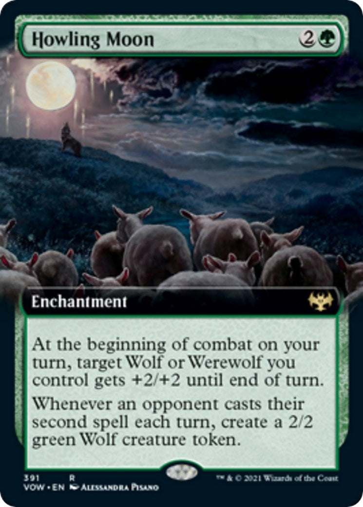Howling Moon (Extended Art) (391) (Innistrad: Crimson Vow)