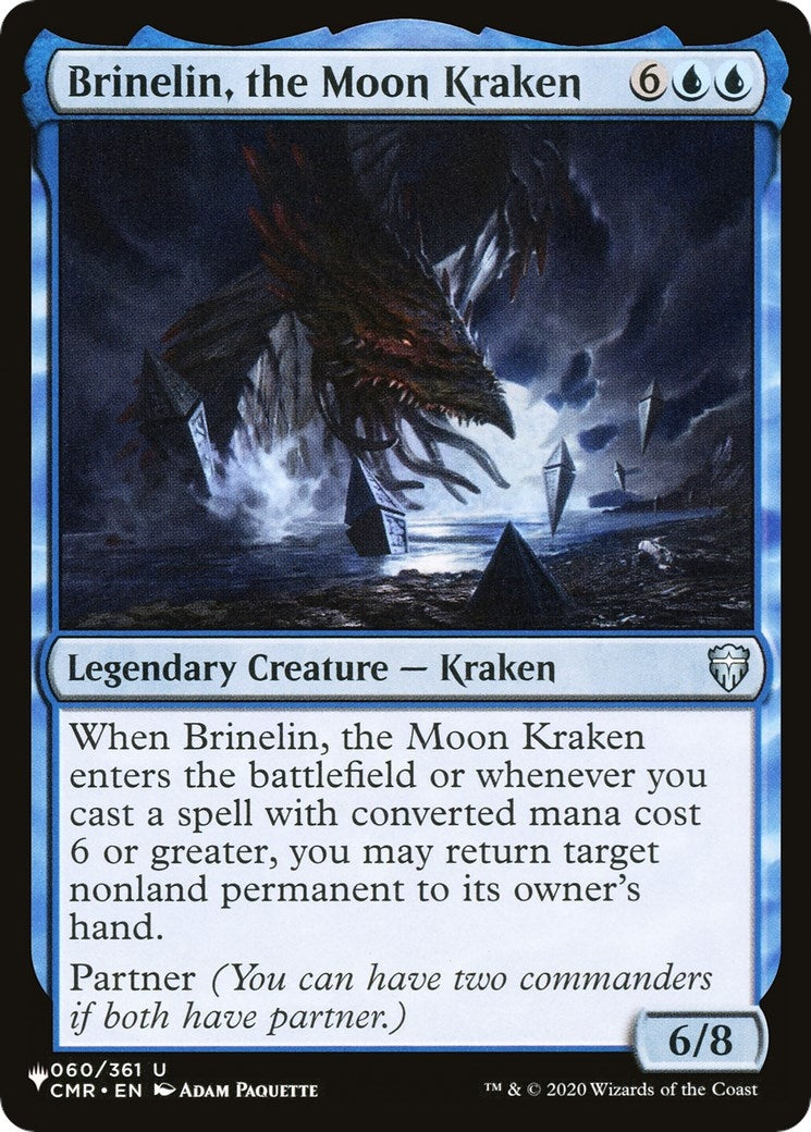 Image for Brinelin, the Moon Kraken (CMR) (060/361) (The List Reprints) (LIST) - Magic: The Gathering