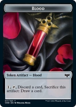 Image for Blood // Vampire (016) Double-Sided Token (17 // 16) (Innistrad: Crimson Vow) (VOW) - Magic: The Gathering