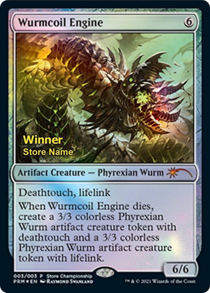 Image for Wurmcoil Engine (Winner) (3) (Game Day & Store Championship Promos) - Magic: The Gathering