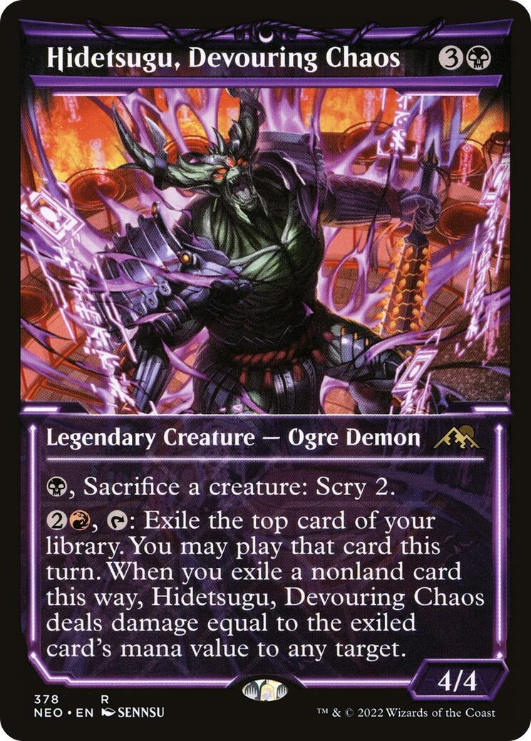 Image for Hidetsugu, Devouring Chaos (Showcase) (378) (Kamigawa: Neon Dynasty) (NEO) - Magic: The Gathering