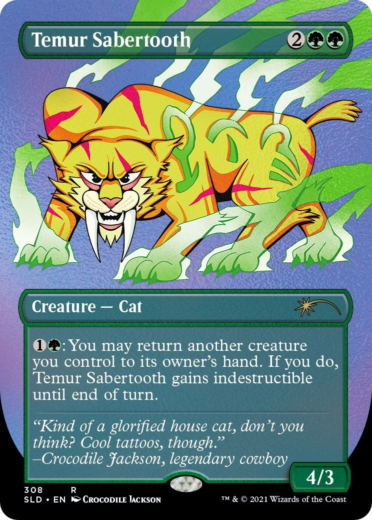 Image for Temur Sabertooth (Foil Etched) (308) (Secret Lair Drop Series) (SLD) - Magic: The Gathering